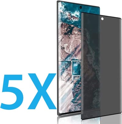 Screenprotector Geschikt Voor: Samsung Galaxy S23 Ultra - Privacy Full Screenprotector 5x - screen protector - volledige glas - bescherming - beschermglas - Anti Spy - ZT Accessoires
