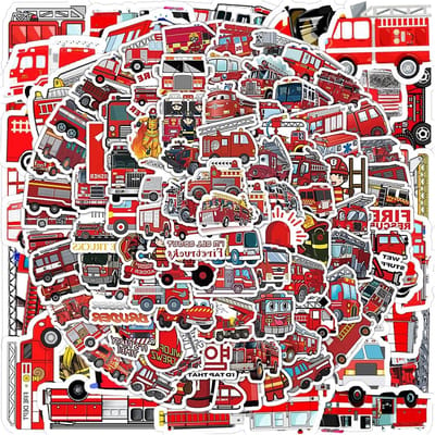 Creatieve graffiti stickers met vuurmotief - 150 waterdichte stickers voor kinderen, perfect voor het versieren van waterflessen, notitieboeken en fietsen.