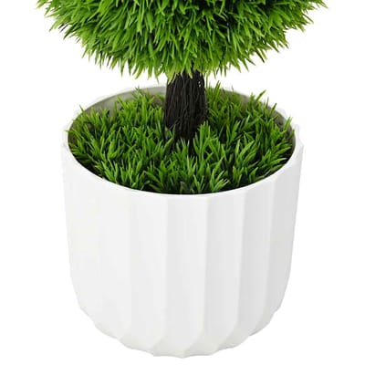 vidaXL - Kunststof - Den - Groen - 24 - x - 24 - x - 90 - cm - Kunststof