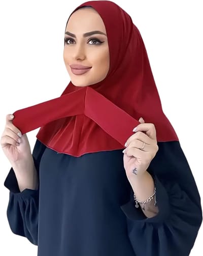 Bovista Hoofddoek - Hijab - Dames - Abaya - Sjaal - Islamitische Kleding - Moslim Kleding - Alhamdulillah - Bordeauxrood