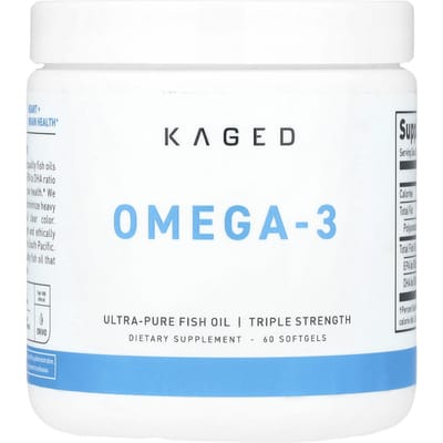 Kaged, Oméga 3, 3x force, 60 gélules molles