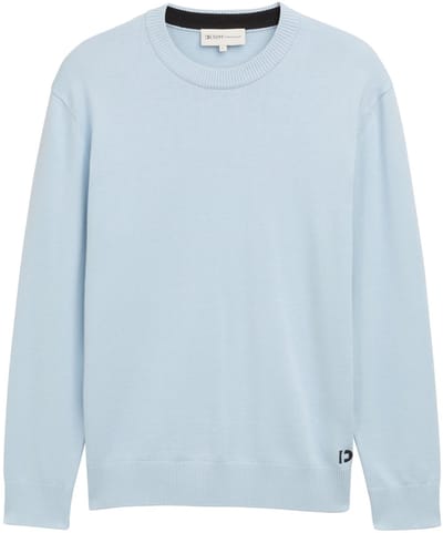 Tom Tailor Denim - Basic gebreide trui van katoen - Maat XXL - Light Metal Blue