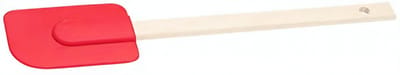 Patisse Pannenlikker 27 Cm Siliconen/hout Rood 2-delig