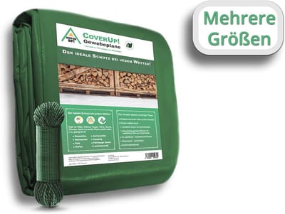 Duurzaam Afdekzeil 2-Pack 2 x 3 m - Scheurvast, Waterdicht en Multifuntioneel - Groen