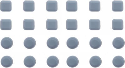 24x Zelfklevende Meubelglijders PTFE – Stoelpoten Glijders voor Vloerbescherming (Vierkant & Rond)