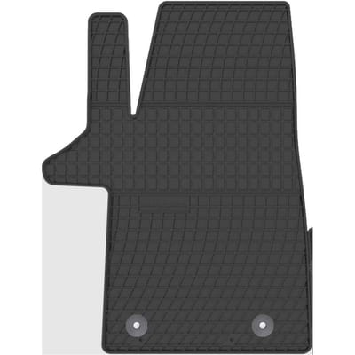 Wielganizator - Volkswagen Transporter T6 - Rubberen Automatten - Driver Side - Zwart