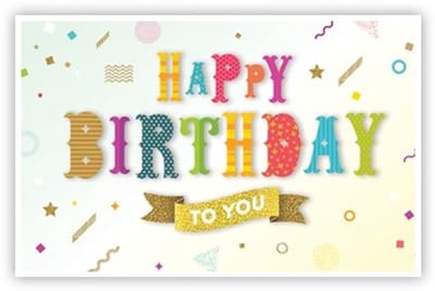 Cadeau Enveloppe "Happy Birthday"