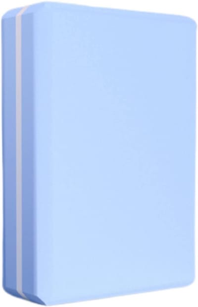 Yogablok - Yoga prop - Oefeningen verbeteren - Hoge dichtheid schuim - 23x15x7 cm - Blauw