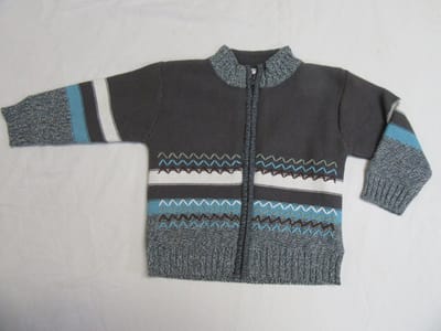 Dirkje - Jongens - Gilet vest - Gebreid - Gevoerd - Muizengrijst - 92 - 2 jaar