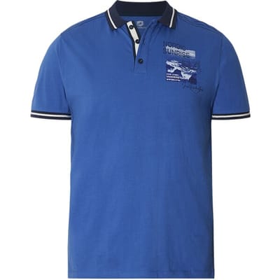 Jan Vanderstorm herren Poloshirt - 56/58 - blauw - Plus Size