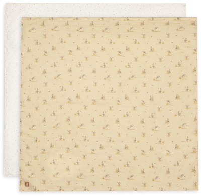 Jollein Hydrofiele Doek Large - 115x115cm - Kangaroots - 2 Stuks
