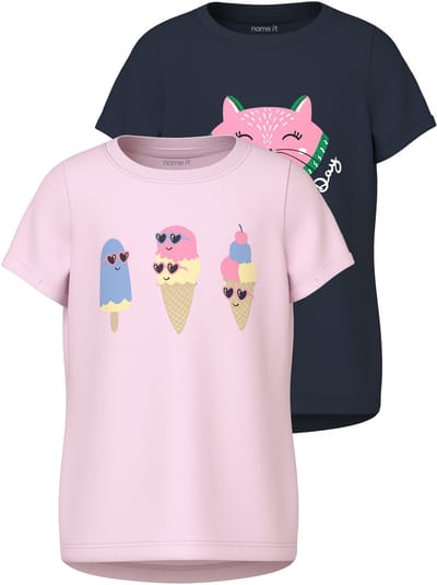 NAME IT - NMFVIX 2P SS TOP - Meisjes - T-shirts