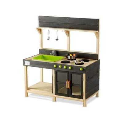 EXIT Yummy 200 Houten Buitenkeuken - Modderkeuken - Speelkeuken voor Buiten - Kinderen - FSC Hout - Naturel