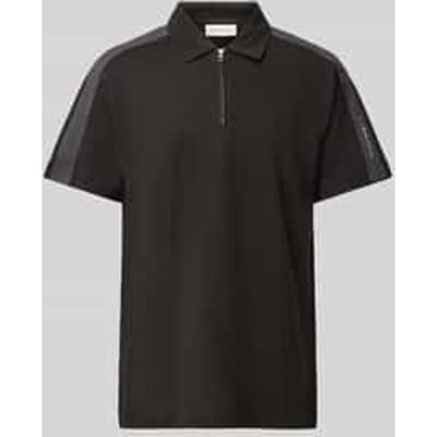 Poloshirt met labeldetail
