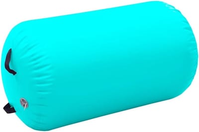 Opblaasbare Gym Rol - Air Barrel Yoga - Gymnastiek Training - Schokabsorberend PVC - 100x60 cm - Groen