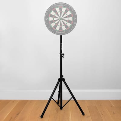 Dartbord Standaard - Vrijstaande Standaard - Darts Spelen - Verstelbare Hoogte - Max 200cm - Zwart
