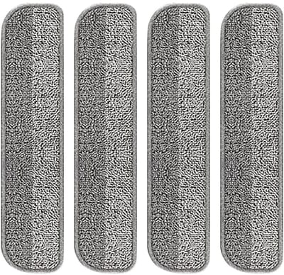 Dailygoods- Mopdoek 4 Stuks - Wasbare Doekjes - Vervangende Doekjes - Huishoudelijke Schoonmaak - Efficiënt en Duurzaam - Geschikt voor Diverse Vloeren