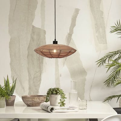 GOOD&MOJO Hanglamp Tanami - Rotan - Ø40cm - Modern - Hanglampen Eetkamer, Slaapkamer, Woonkamer