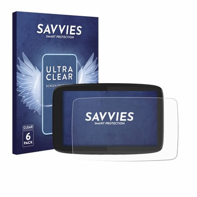 Savvies - Screenprotector voor TomTom GO Camper Tour - Folie Beschermfolie transparant 6 Stuks