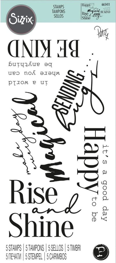 Clear stamps sunnyside 9- Sizzix