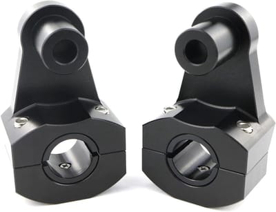 Stuurverhogers Motorfiets - Stuurverhoger Klem - Comfortabeler Rijden - CNC Aluminium Constructie - 22 Mm 7/8 Inch - Zwart