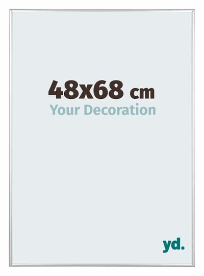 Your Decoration - Puzzellijst 48x68 cm - Zilver Hoogglans - Puzzellijst 500-1000 stukjes - Aluminium Fotolijst - Kent