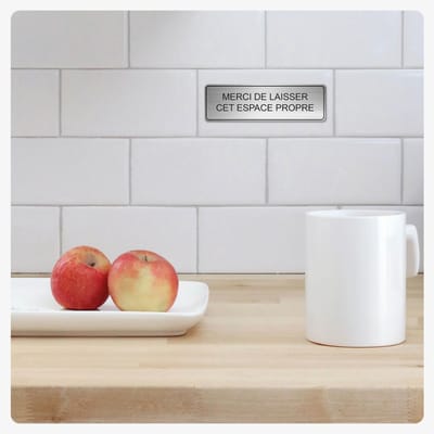 Zelfklevende Gravure Plaat 13x4 cm - Aluminium met Borstelafwerking - 1 of 2 Regels Tekst