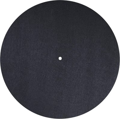 Antistatische Platenbordonderlegger voor Platenspelers - 30 cm Zwart