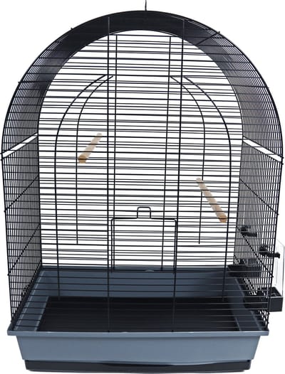 Duvo+ Vogelkooi Lusi 3 Grijs/Zwart
