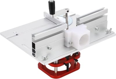 Freeslift Systeem - Hefplatform Houtbewerking - Precisie Frezen - Universeel Verstelbaar - 51mm Hefbereik - Zilver
