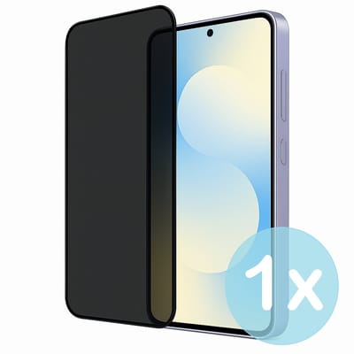 Privacy Screenprotector Geschikt voor Samsung Galaxy S25 FE – Anti-Gluren – Krasbestendig Gehard Glas 9H – Volledige Dekking – FuturiQ