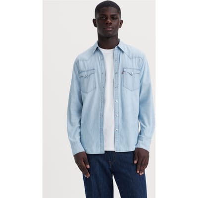 Levi's Barstow Western Standard Burnett Light Maat: S | Casual Overhemden Outlet | Heren | Blauw