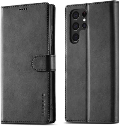 LC.IMEEKE Hoesje - Geschikt voor Samsung Galaxy S26 Ultra Hoesje - LC.IMEEKE Luxe Book Case - Zwart