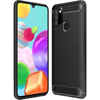 Mocaa Samsung Galaxy A21s Hoesje Schokbestendig Slank Zwart