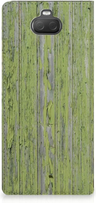 Sony Xperia 10 Plus Book Wallet Case Green Wood