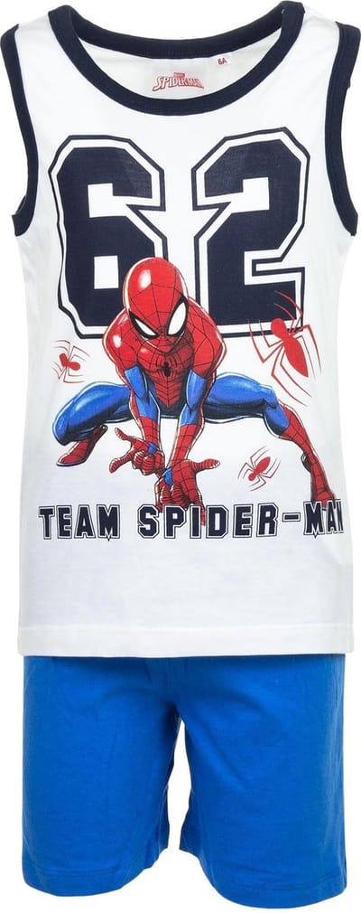 Spiderman - shortama -  Wit - Maat 98