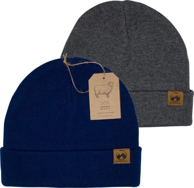 MowMow 2-pack Muts Merino - Beanie - Heren - Dames