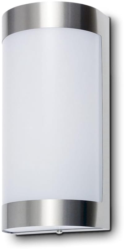 Kwazar - Buitenlamp Wand, Buitenwandlampen Plafondlamp - Wandlamp Plafondlamp Buiten Gevellamp - Spot Buiten max. 40W, E27, IP44, 230V - Weerbestendige verlichting - GOYLE, Zilver