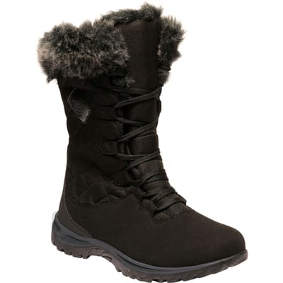 Regatta Great Outdoors Dames/Dames Newley Thermo Laarzen met imitatiebont (Zwart/Brielgrijs)