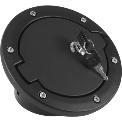 Couvercle de bouchon de réservoir de carburant avec verrouillage pour Jeep Wrangler JK 4 portes 2 portes 2007 2017 black