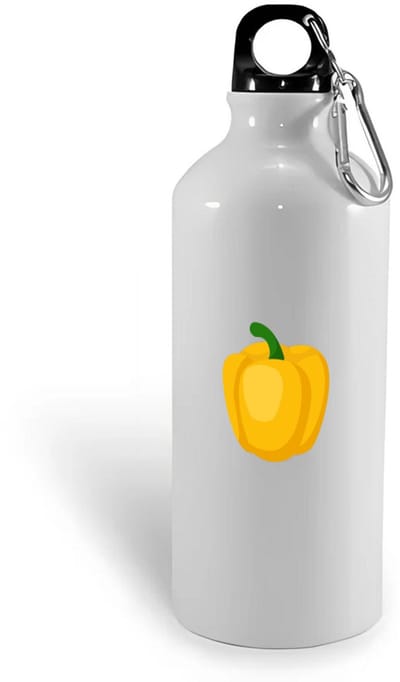 Hacebo® - Gele paprika waterfles - Groente - Groente liefhebbers - Paprika - vruchtgroente - puntpaprika - water fles - 400ML