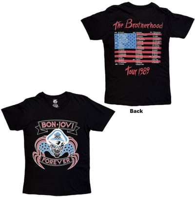 Bon Jovi - The Brotherhood Heren Tshirt - S - Zwart