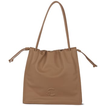 COCCINELLE Leren Schoudertas Dulse Shoulderbag Skin Lichtbruin