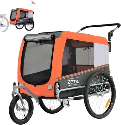 Veilige Fietsaanhanger en Buggy voor Honden en Dieren - Verkrijgbaar in 3 Maten