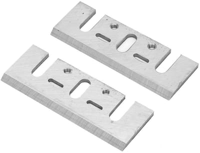 Dailygoods- Schaafmes HSS 42 Graden Snijkant - Vervangingsblad - Snelstaal - Stevig en Duurzaam - Geschikt voor Makita 1900B - Totale Lengte 82 mm - Schaafblad
