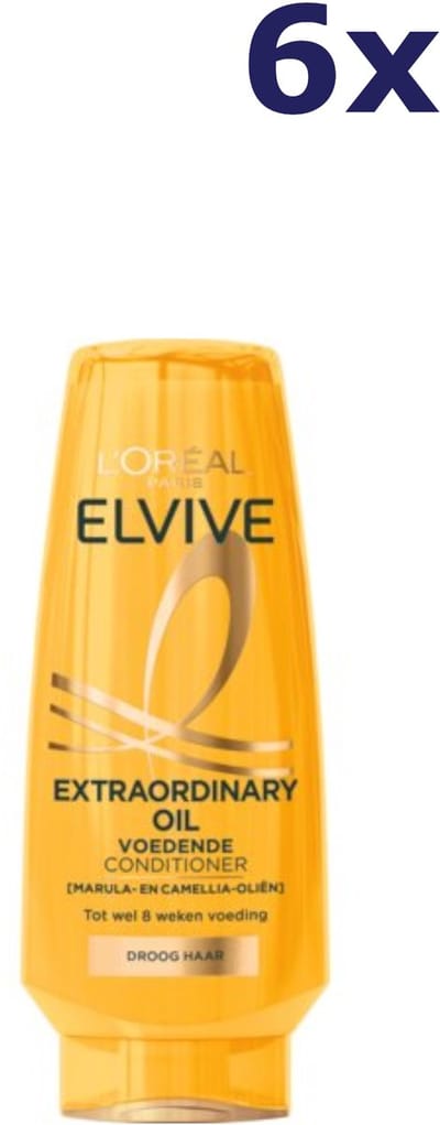 6x L'Oreal Elvive Extraordinary Oil Conditioner 500ml