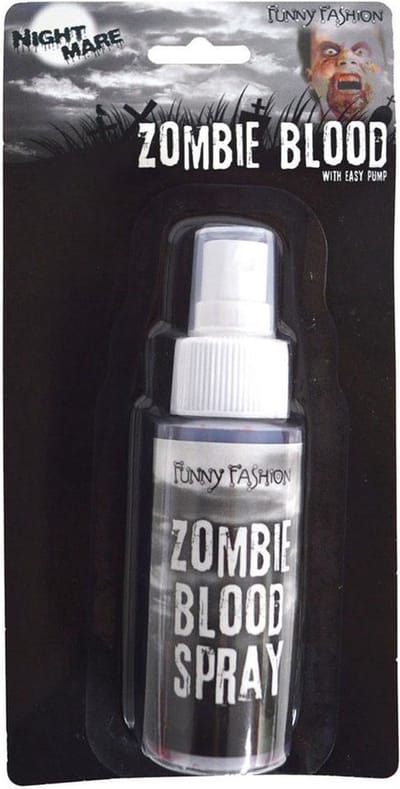 Smiffys Kunstbloed spray - voor lichaam en kleding - 60 ml - horror - nepbloed - Zombie / vampier