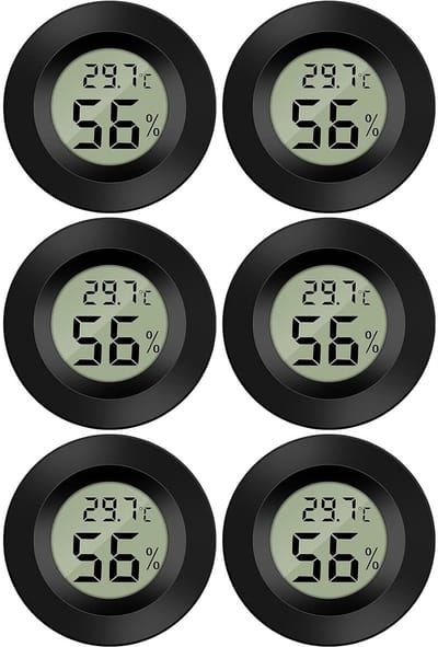 6X Mini LCD digitale thermometer temperatuur vochtigheid tester hygrometer voor koelkast aquarium -50 °C ~ +70 °C (6 stuks B)