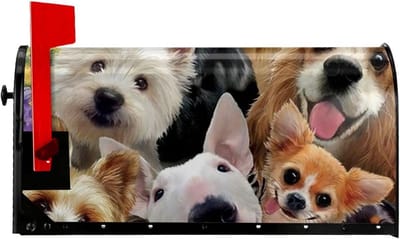 Brievenbus Cover - Decoratiehoes - Tuin Decoratie - Magnetisch en Waterdicht - Schattige Honden