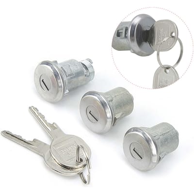 Deurslotcilinder en sleutel past voor Chevrolet Camaro 654394765282 white